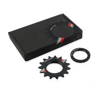 Oniissy Ruota dentata a velocità singola per bici con anello per scatto fisso, cassetta in lega di alluminio 7075 compatibile con bici da strada e da pista a velocità singola (15T)