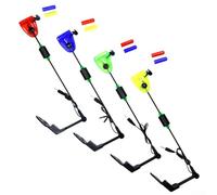 Oniissy Segnalatore di abboccata a LED per pesca alla carpa, con controllo della sensibilità e clip regolabile, 25 cm, in acciaio inox e plastica, compatibile con configurazioni per pesca alla carpa