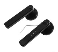 Oniissy Serratura per porte d'ingresso senza chiave per interni per camera da letto e ufficio, metodi 3 in 1, sicurezza classe C, in lega di zinco, spessore della porta 30-55 mm (nero)