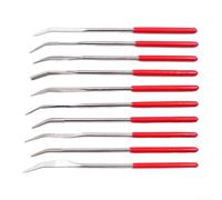 Oniissy Set di 10 lime ricurve con lime ad ago speciali per la lavorazione di pietra, vetro e metallo, 4 x 160 mm, utensili professionali per aree difficili da raggiungere