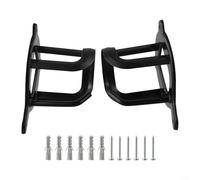 Oniissy Set di 2 supporti per briglie in metallo con 6 tubi di espansione per riporre le puntine del cavallo in stalle, garage e officine, colore nero