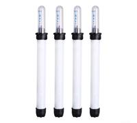 Oniissy Set di 4 indicatori di livello dell'acqua per vasi da fiori e cura delle piante, con design galleggiante e promemoria per acqua bassa, struttura in plastica bianca per uso esterno in giardino