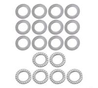 Oniissy Set di 6 cuscinetti a rullini assiali NTA1220+2TRA con 12 rondelle in acciaio resistente al calore con foro da 3/4" per alte applicazioni di carico assiale