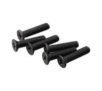 Oniissy Set di 6 viti M5/M6 da 22 mm, filettatura sinistra per mandrino UNF, adattatore per mandrino per trapano, vite di fissaggio in acciaio al carbonio, filettatura sinistra (M5 x 22 mm)