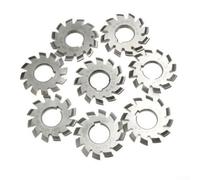 Oniissy Set di 8 frese ad ingranaggi voluti, HSS M2, diametro 22 mm, PA20°, 20 gradi, #1-8, Involute Gear Cutters, modulo 2 ingranaggi