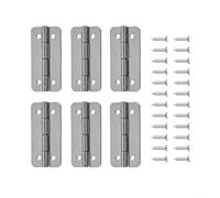 Oniissy Set di cerniere di ricambio in acciaio inox per ghiaccioli igloo e contenitori reefer con 6 cerniere e 30 viti, finitura argento, resistenti