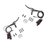 Oniissy Set di freni a disco idraulici elettrici per bici elettriche e scooter, pinze a doppio pistone con cavo impermeabile a 2 pin, compatibile con rotori da 160 mm, minerale (anteriore+posteriore+2