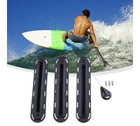 Oniissy Set di pinne per tavola da surf con viti e chiave per accessori per sport acquatici, realizzato in PVC di lunga durata, compatibile con la maggior parte delle pinne da surf standard