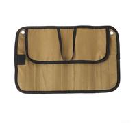 Oniissy Set di posate da campeggio in acciaio inossidabile 304 con custodia Oxford per attività all'aperto, tra cui picnic, barbecue e riunioni di famiglia (colore fango)