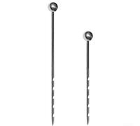 Oniissy Sonda campionatrice del suolo in acciaio inossidabile da 35,6 cm, con misuratore di umidità, per la cura delle piante da giardino e da interni, strumento di analisi della struttura del suolo
