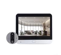 Oniissy Spioncino Telecamera WiFi 1080P 4.3" HD 2 Way Telecamere Visual Campanello PIR | Videocitofono collegato Videocitofono Spioncino