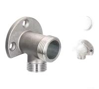 Oniissy Staffa per rubinetto da parete in acciaio inox, base convertibile da 10,2 cm, per rubinetto e lavandino, collegamento per lavatrice, antiruggine, anti-invecchiamento, colore argento (D)