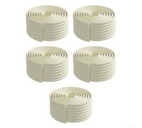 Oniissy Striscia sigillante autoadesiva per riduzione del rumore per porte e, morbida schiuma elastica, design a celle chiuse, due rotoli per telaio della finestra e porte anteriori (bianco)