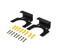 Oniissy Supporto per smerigliatrice angolare da parete per lucidatrice e levigatrice manuale, confezione da 2 supporti in metallo per smerigliatrici da 12,7 cm, nero verticale garage (A)