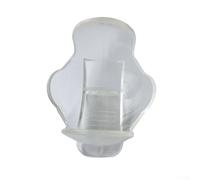 Oniissy Supporto portatile per palla da tennis per trasportare 1 palla standard, compatibile con cintura o gonna, per clip di stoccaggio in plastica ABS resistente, trasparente