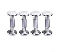 Oniissy Telaio del letto regolabile filettato, strumento anti-scossa con cuscinetto in EVA per tappi per testiera, protezione dalle pareti per letto, armadio, sedia, divano, in metallo (75-93 mm)