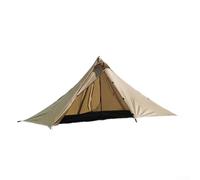 Oniissy Tenda da campeggio a piramide ultra leggera senza palo per escursioni all'aperto e zaino in spalla, impermeabile PU3000/PU4000 con pavimento Oxford 210D, 270 x 160 x 135 cm (marrone)