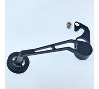 Oniissy Tendicatena a velocità singola per biciclette pieghevoli Cline Pline, compatibile con sistemi a 3/4/5/6/7 velocità, componente deragliatore posteriore in lega di alluminio (tutto nero)