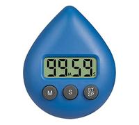 Oniissy Timer da cucina - Timer da doccia impermeabile - Timer visivo digitale - Display luminoso - Conto alla rovescia & Cronometro, suono forte - Timer multiuso, forma goccia d'acqua -