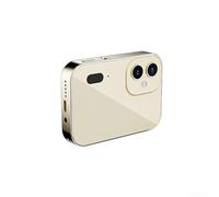 Oniissy Tripla fotocamera 4K con touch screen: autofocus live streaming e visione notturna, fotocamera digitale con registrazione 4K, display Full Touch e potenziata per la visione notturna (oro)