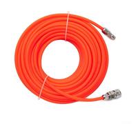 Oniissy Tubo pneumatico diritto per compressore d'aria, tubo 5 x 8 mm con connettore rapido, materiale PE resistente ad alta pressione, per strumenti da officina (RED10M)