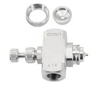Oniissy Ugello di atomizzazione dell'aria in acciaio inossidabile, punta spray nebulizzante 1/4 BSPT, spruzzatore a forma di cono a sifone a bassa pressione per umidificazione di raffreddamento