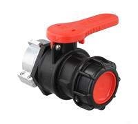 Oniissy Valvola di uscita per contenitore serbatoio IBC, con valvola a sfera da 62 mm per barili e fusti di stoccaggio dell'acqua, filettatura DN40 compatibile con adattatore per interruttore secchio