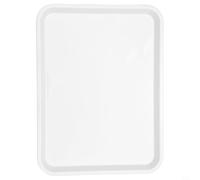 Oniissy Vassoio da portata rettangolare in melamina, design resistente al calore e leggero, vassoio da portata rettangolare antiscivolo in plastica resistente ai graffi (38,3 x 29 cm)