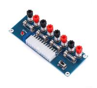 Oniissy XH-M229 Alimentatore ATX per modulo breakout board con connettore a 24 pin, 4 uscite di tensione (+12V, 12V, 5V, 3.3V), protezione fusibile individuale e interruttore di alimentazione per
