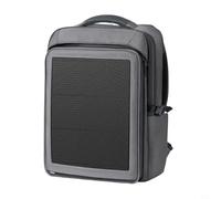 Oniissy Zaino di ricarica solare da 30 W con due pannelli, capacità 35 l, design leggero in tessuto Oxford per campeggio ed attività all'aperto