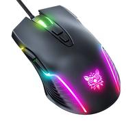 MOUSE ONIKUMA CW905 RGB Nero, Collegamento USB, Ingresso: Otticamente a mezzo LED, Scrolling a Rotella di scorrimento, Risoluzione max 6400 dpi, forma ergonomica, Nero