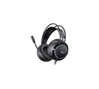 ONIKUMA X88 - Microfono integrato, Illuminazione RGB, Driver da 50 mm, USB e jack da 3,5 mm CUFFIE GAMING, Nero