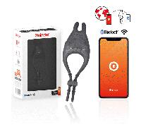 Oninder - anello vibratore regolabile ricaricabile pampa con stimolatore clitoride 10 velocitã - app gratuita