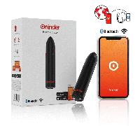 Oninder - berlin vibratore bullet nero 9 modalità 8,5 x 2 cm - app gratuita
