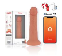 Oninder - dildo vibratore piccolo bogotã 9 velocitã naturale 17.5 cm -o- 4 cm - app gratuita