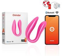 Oninder Lisboa stimolatore punto G e clitoride rosa controllo app bluetooth