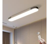 Oninio Plafoniera LED 100cm Moderna Soffitto Lineare Lampada a Soffitto 48W Dimmerabile Plafoniera con Telecomando Lampadario Soffitto per soggiorno cucina sala da pranzo
