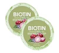 Onion Biotin Shampoo Bar, 2PCS Cipolla Rosmarino Shampoo Saponetta, Profondità Nutriente Shampoos Biotina Saponetta Per Capelli Crescita, Idratante Cipolla Shampoos Rosmarino Capelli Saponi