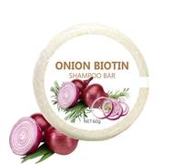 Onion Biotin Shampoo Bar,Onion Rosemary Shampoo Bar,Deep Cleansing & Moisturing,Strengthening Hairs, Suitable for All Hair Types-1pcs
