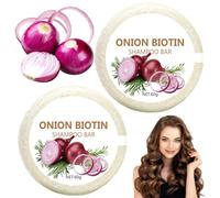 Onion Biotin Shampoo Bar,Profondità Nutriente Shampoos Biotina Saponetta Per Capelli Crescita, Idratante Cipolla Shampoos Rosmarino Capelli Saponi Barrette
