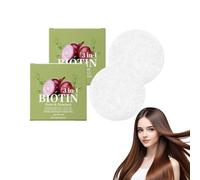 Onion Rosemary Shampoo Bar with Biotin - Barra detergente naturale per diradare la cura dell'aspetto dei capelli, supporto del volume per donne e uomini, tutti i tipi di capelli, 60g (2 pezzi)