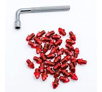 ONIPAX Viti per pedale della bicicletta, M4 x 7 mm, 40 pezzi, con chiave