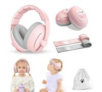 ONITOON Paraorecchie per bambini, cuffie 2 in 1 con cancellazione del rumore, protezione dell'udito per bambini da 0 a 48 mesi, fascia regolabile