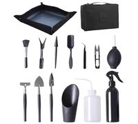 OnIUeZky 15 Pezzi/Set Kit per Utensili succulenti Mini Kit Bonsai Bonsai Kit Professionale Kit Bonsai trapianto di acquare per Il Giardinaggio degli Strumenti di Giardinaggio per la Cura delle Piante