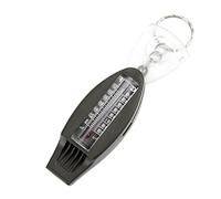 OnIUeZky Fischietto di Sopravvivenza di Emergenza 4 in 1 fischi con ingrandimento del termometro a Bussola per l'espulsione dell'Esercito di Campeggio Verde.