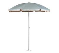 ONIVA - a Picnic Time Brand Ombrellone da spiaggia per esterni 5,5 '- Piccolo ombrellone da patio - Ombrello per sedia da spiaggia, motivo grigio a rotture d'onda