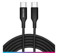 Oniverse Cavo USB C, cavo di ricarica intrecciato tipo C a tipo C, compatibile con PS5 Pro Slim Xbox serie X|S Switch PC Mac Android Iphone 15, 3 metri, ricarica rapida 2,4 A - nero