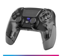 Oniverse Controller PS4 PS3 PC ANDROID iOS, Uscita per cuffie, Wireless, Vibrazioni regolabili, Touchpad, pulsanti macro posteriori, Modalità Turbo, Wake up, Giroscopio a 6 assi, Revolt (Mercury Grey)