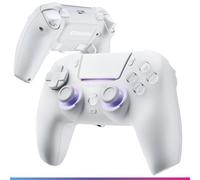 Oniverse Controller wireless per PS5/PC/Steam Deck - Starion - Joystick e grilletti Hall Effect, Palette macro programmabili, Grilletti L4/R4, Touchpad, Anti-Drift, Bluetooth/USB-C - Bianco