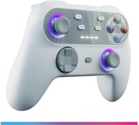 Oniverse Controller Wireless per Switch/Switch 2/Lite/OLED/PC/Mobile, Joystick Hall Effect, Giroscopio, Pulsanti Macro, Modalità Turbo e Vibrazione Regolabile, LED, Autonomia 6h - Walli (Retro Grey)